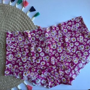 Victoria's Secret The Lacie Shortie Panty Pink Fire Mini Daisy Large NEW